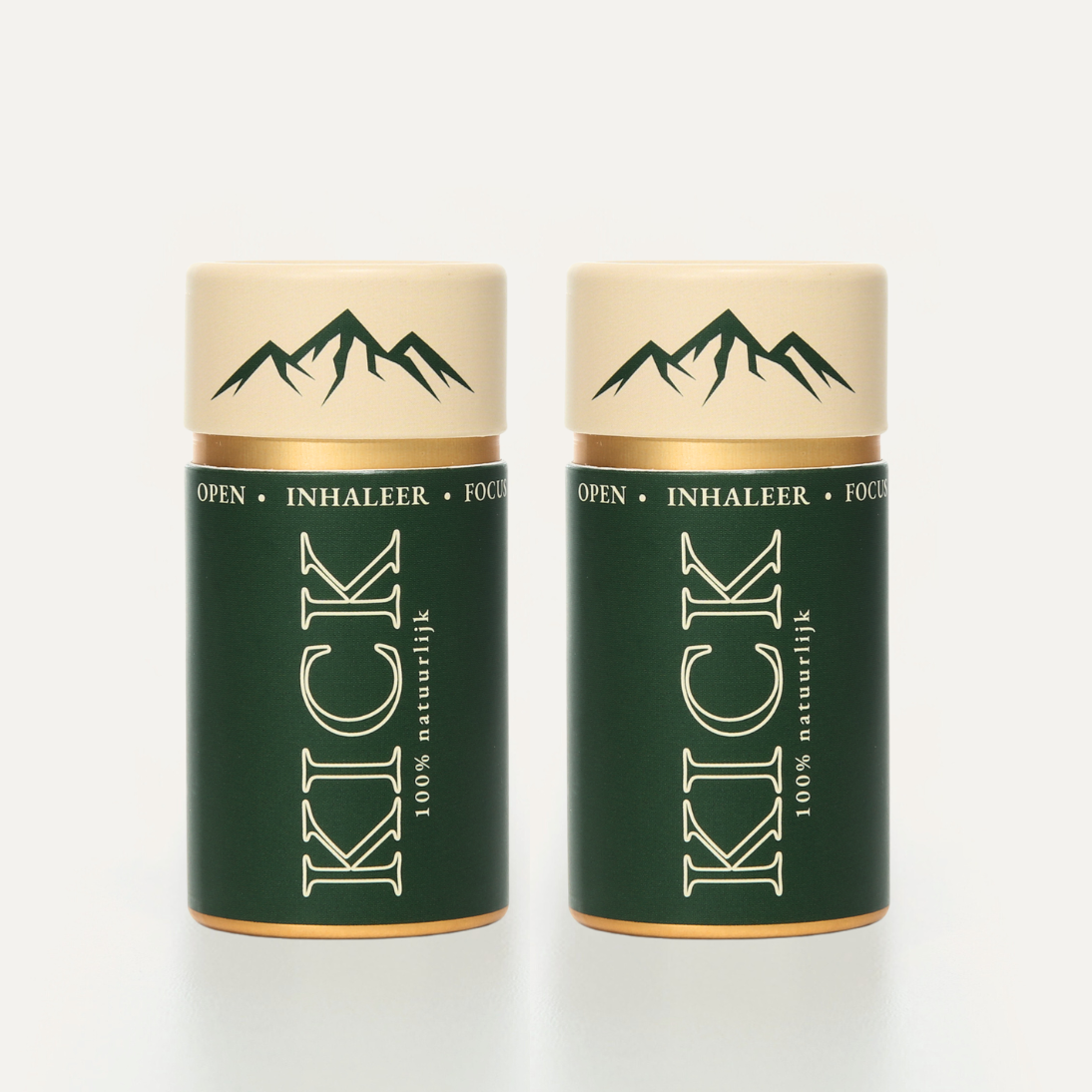 Kick Duo Pack met twee natuurlijke inhalators voor dagelijkse focus